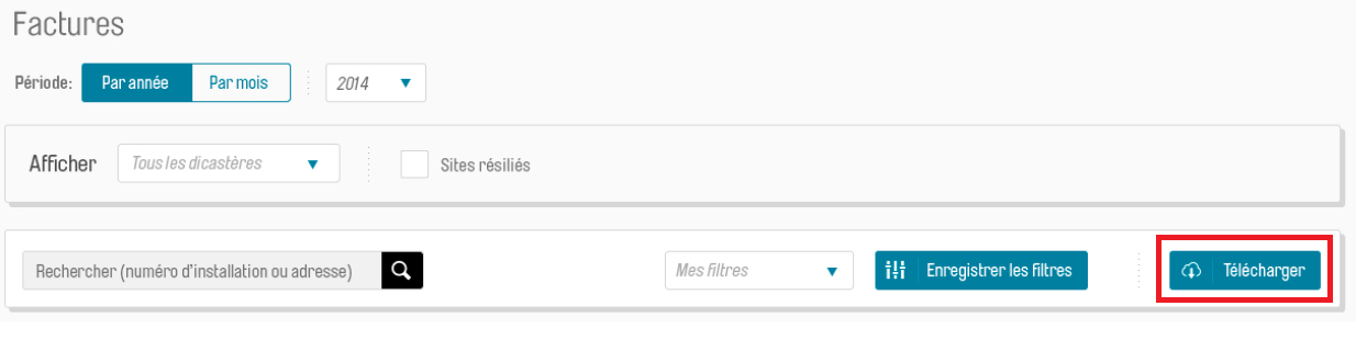 Télécharger toutes les factures